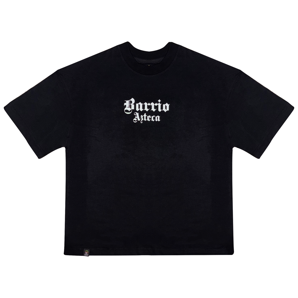 Playera oversize negra Barrio Azteca