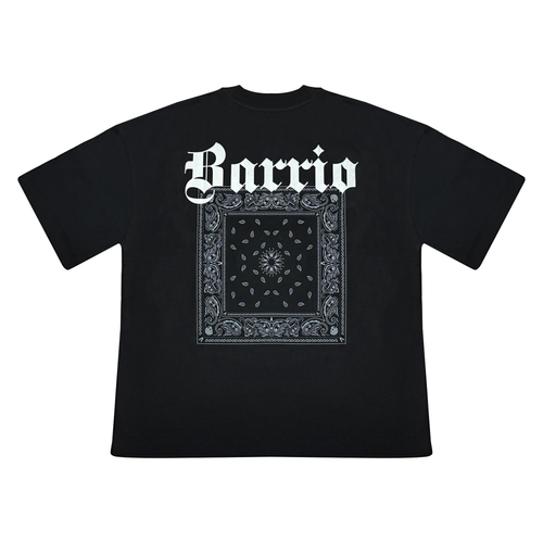 Playera oversize negra Barrio Azteca