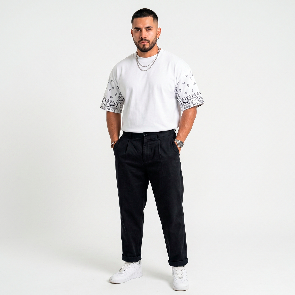 Playera Oversize Premium | Mangas Estilo Bandana