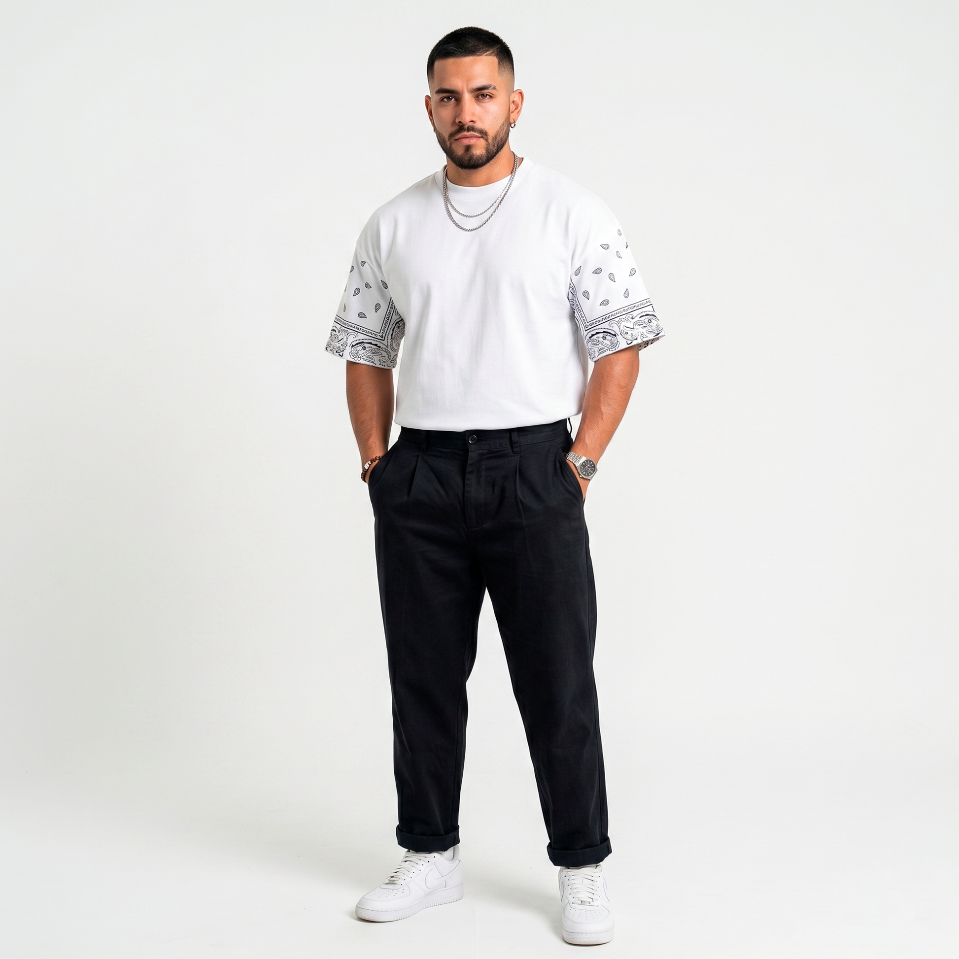 Playera Oversize Premium | Mangas Estilo Bandana