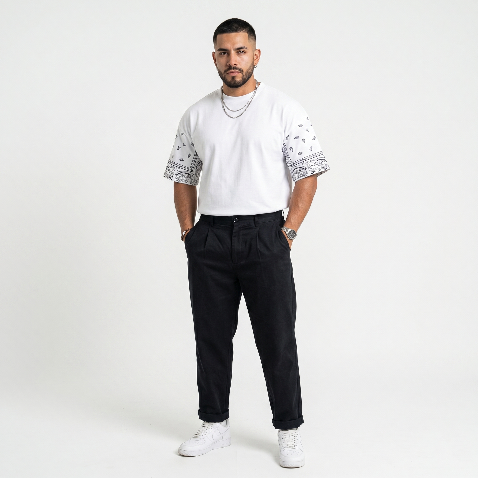 Playera Oversize Premium | Mangas Estilo Bandana